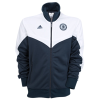 Adidas Chelsea Style Track Jacket - Dark Navy/White.