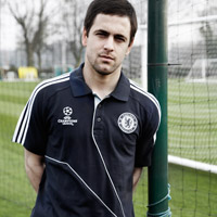 Adidas Chelsea UCL Polo - Dark Navy/Silver/White.