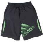 Adidas Childrens Cas Bermuda Short Black/Intense Green