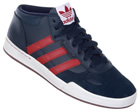 Adidas Ciero Mid Navy/Red Leather Trainers
