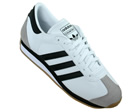 Adidas Country II White/Black Leather Trainers