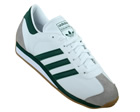 Adidas Country II White/Green Leather Trainers