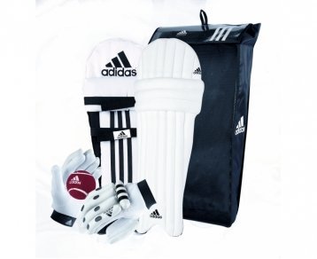 adidas Cricket Academy Batting Set (Junior) 6 White