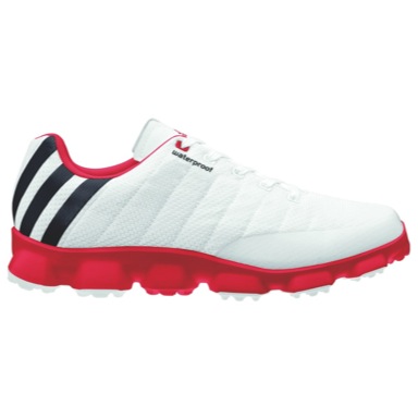 Crossflex Golf Shoes White/Red/Black