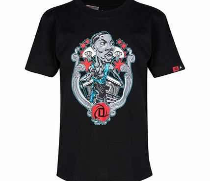 Adidas D Rose Glory T-Shirt - Junior Black G90220