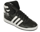 Adidas Decade HI Black/White Leather Trainers
