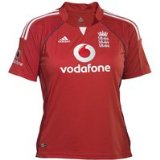 Adidas ECB Official 2008 adidas England Cricket Twenty20 Shirt - Collegiate Red/New Navy/White - XX Large 52-54 Chest