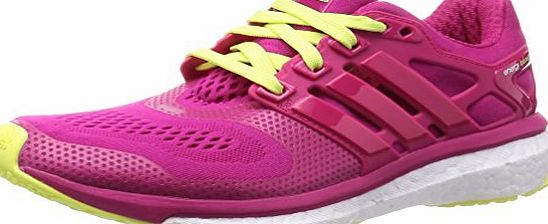 adidas Energy Boost ESM Ladies Running Shoes, Pink/Yellow, UK6