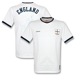 Adidas England 1996 Euro Championship Tee - White