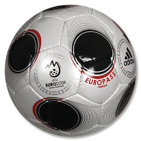 Adidas Euro 2008 Replica Ball silver/black