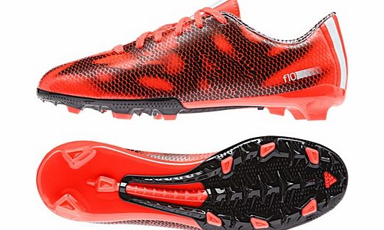 Adidas F10 Firm Ground Football Boots - Kids Red