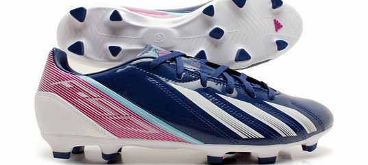 Adidas F10 TRX FG Football Boots Dark Blue/Vivid