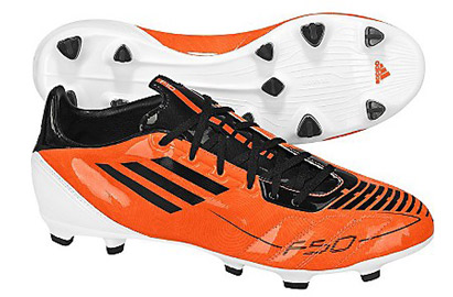 Adidas F10 TRX FG Football Boots Kids Warning/Black/White