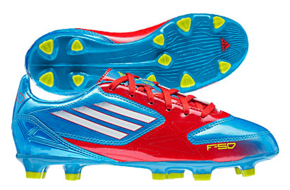 Adidas F10 TRX FG Kids Football Boots Prime Blue/Core