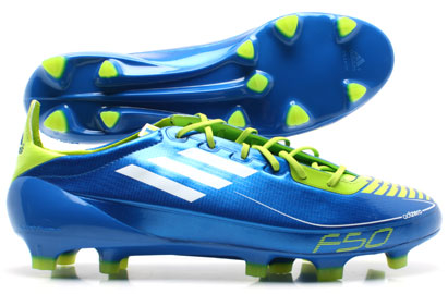 F50 adizero TRX FG Football Boots Blue/White/Slime