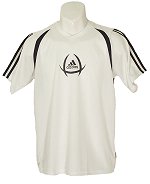 Adidas FB Signature Climalite T/Shirt White Size Large Boys (152 cms tall)