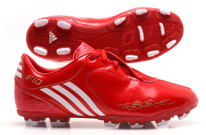 Adidas Football Boots Adidas F10i TRX FG Football Boots Scarlet Red Kids