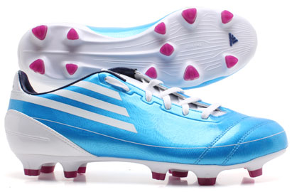 Adidas Football Boots  F10 TRX FG Football Boots Cyan/White Youth