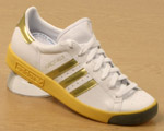 Forest Hills White/Gold Leather Trainer
