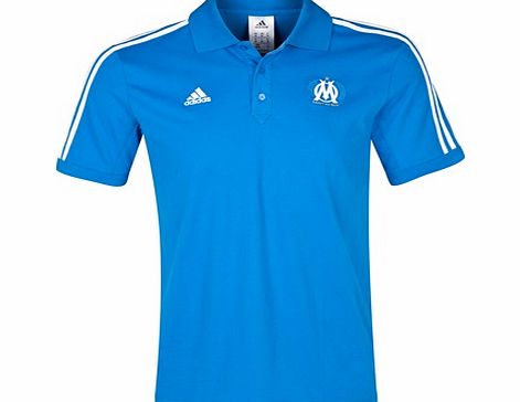 Adidas France Olympique de Marseille Core Polo - Mens Blue