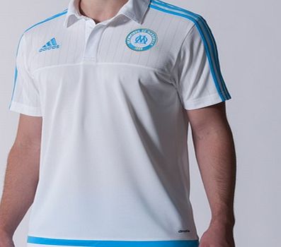Adidas France Olympique de Marseille Polo - Core White/Om Blue