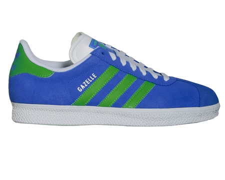 Adidas Gazelle 2 Blue/Green Suede Trainers
