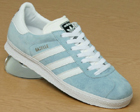 Gazelle Sky Blue/White Suede Trainers