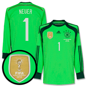 Adidas Germany 4 Star GK Neuer Shirt 2014 2015 Inc WC