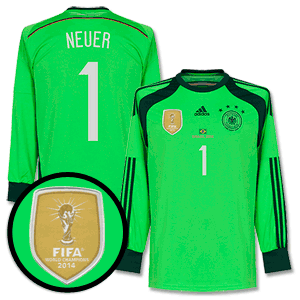 Adidas Germany 4 Star GK Neuer Shirt 2014 2015 Inc