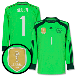 Adidas Germany 4 Star GK Neuer Shirt 2014 2015