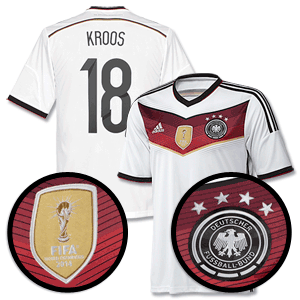Adidas Germany Home 4 Star Kroos Shirt 2014 2015