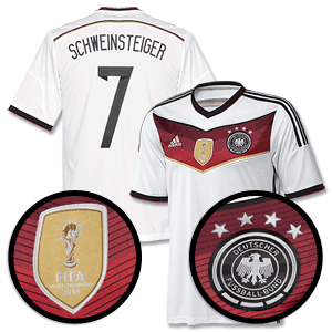 Adidas Germany Home 4 Star Schweinsteiger Shirt 2014 2015