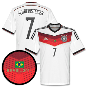 Adidas Germany Home Schweinsteiger Shirt 2014 2015 Inc