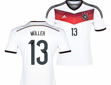 Germany Home Shirt 2013/15 with Muller 13