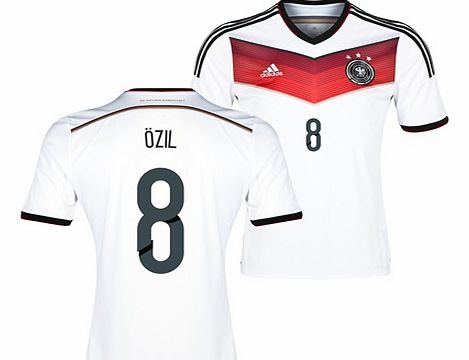 Germany Home Shirt 2013/15 with Ozil 8 printing
