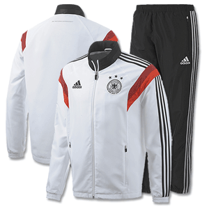 Adidas Germany Presentation Suit - White/Black 2014 2015