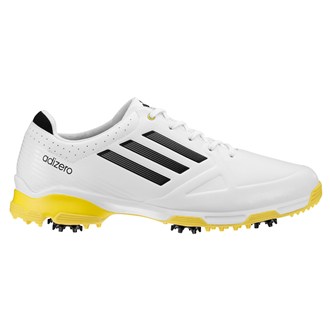 Adidas Adizero 6 Spike Golf Shoe (White/Yellow)