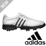 Adidas Golf Adidas Tour Traxion Golf Shoe White/White/Black