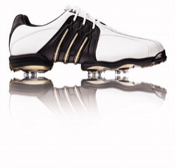 Adidas Golf Tour 360 Golf Shoe White/Black/Gold