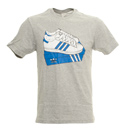 Adidas Grey T-Shirt with Large Trainer Design