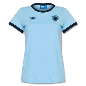 Adidas Heritage Womens Germany T-Shirt - Sky Blue