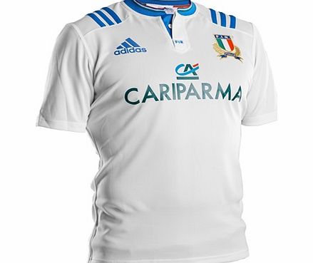 Adidas Italy FIR Rugby Away Shirt 2015 White S91942