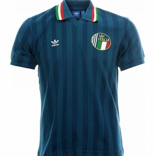 Adidas Italy Retro Blue Football Shirt