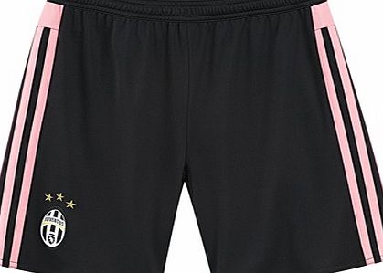 Adidas Juventus Away Shorts 2015/16 Kids Black S12880