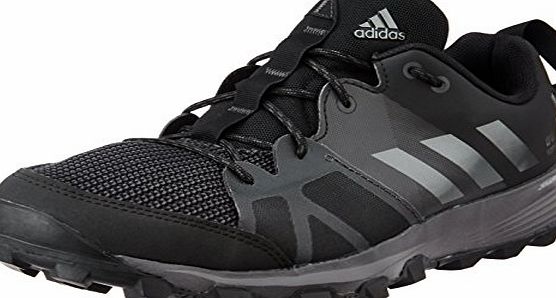 adidas Kanadia 8 Tr M, Mens Competition Running Shoes, Black (Core Black/Iron Metallic/Utility Black), 10 UK
