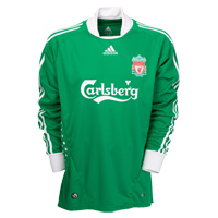 Adidas Liverpool Away GoalKeeper Shirt 2008/10.