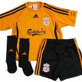 Adidas Liverpool Home Goalkeeper Mini Kit 2006/08 - 22-24 Chest 3-4 years