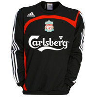 Adidas Liverpool Sweat Top - Black/Red/White.