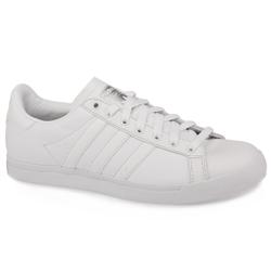 Adidas Male Court Star Lea Leather Upper in White, White and Green