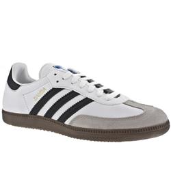 Adidas Male Samba Leather Upper in White and Black